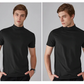 🆒50% DE DESCONTO👕Camiseta masculina de gola alta e corte justo⚡