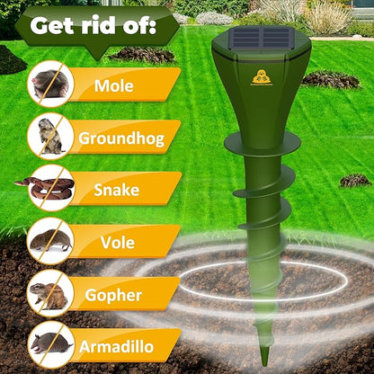 ⏰ 50% OFF! ☀️💧 Repelente de Toupeiras à Prova d’Água – Movido a Energia Solar! 🐭🚫