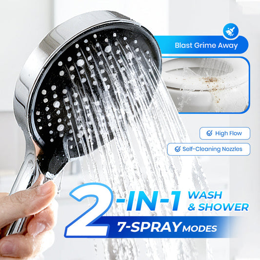 🚿Chuveiro de chuva ajustável de alta pressão💧Economiza 68% de água, alta pressão sem desperdício