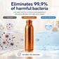 ❄️Verão com 50% Off! 💧Garrafa de Água Premium 100% Cobre Puro – Sem Plástico e Inspirada no Ayurveda