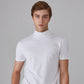 🆒50% DE DESCONTO👕Camiseta masculina de gola alta e corte justo⚡