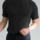 🆒50% DE DESCONTO👕Camiseta masculina de gola alta e corte justo⚡