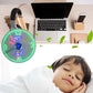 ⏰ Ventoinha USB com Display LED – 2 em 1: ventila refresca e mostra hora e temperatura na sua mesa! 🌬️⌛🔥