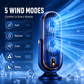 🥳PROMOÇÃO DE 2026🥳💞Mais de 50 mil unidades vendidas!💨🌙 50% de desconto! Ventilador de mesa portátil – 5 velocidades, ultrassilencioso, brisa suave. Perfeito para o quarto ou para o escritório. Mantém-te fresco sem ruído! 😴✨