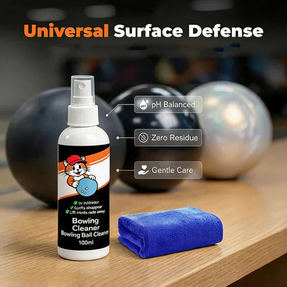 🎁 COMPRE 1 E LEVE 2! Spray Limpador Profissional para Bolas de Boliche – adeus à sujeira, oleosidade e marcas. Sua bola vai rolar como nova! 🔥🎳💥