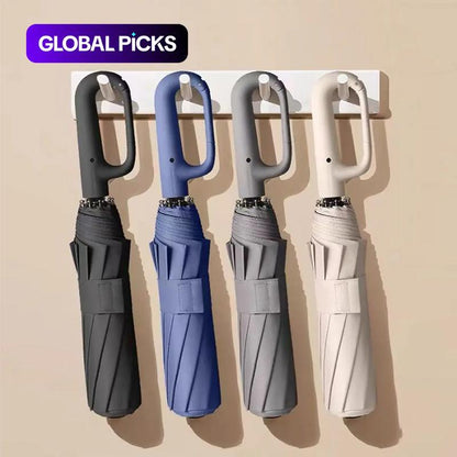 ☔ Abertura com um só toque, resistente ao vento e robusto – Guarda-chuva automático compacto. 50% de desconto. Em stock no Reino Unido.