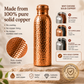 ❄️Verão com 50% Off! 💧Garrafa de Água Premium 100% Cobre Puro – Sem Plástico e Inspirada no Ayurveda