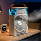 🌀🍃 Oferta Relâmpago – 50% de Desconto! Ar-condicionado Portátil Multifuncional – Ventilador Nebulizador Recarregável, Reservatório de 200 ml, Bateria de 1200 mAh, Silencioso