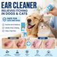 🐶🐱 Produto para limpeza das orelhas, alivia a comichão em cães e gatos