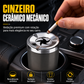 🚗 Cinzeiro automotivo com tampa giratória – revestimento cerâmico e vedação contra cinzas e odores! 💨✨
