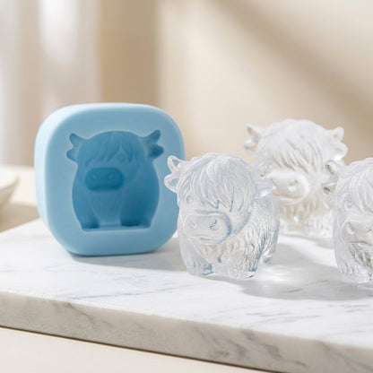 ⏳ÚLTIMO DIA DE PROMOÇÃO 50% DE DESCONTO ⚡🐮 Molde para gelo em forma de mini-vaca Holandesa – Gelos 3D fofos para bebidas, festas e presentes