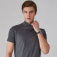 🆒50% DE DESCONTO👕Camiseta masculina de gola alta e corte justo⚡