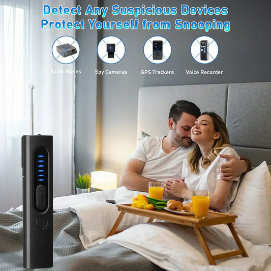 🕵️‍♂️ 50% DE DESCONTO AGORA! ✨ Detector de Câmeras Ocultas e GPS com 5 Modos de Busca e Tela LCD para Proteção Pessoal 📡🔒