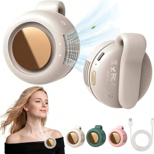 🧣💨50% DE DESCONTO! Ventilador sem pás – Ultraleve e com carregamento rápido de 1,5 h ⚡🌀