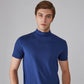 🆒50% DE DESCONTO👕Camiseta masculina de gola alta e corte justo⚡