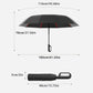 ☔ Abertura com um só toque, resistente ao vento e robusto – Guarda-chuva automático compacto. 50% de desconto. Em stock no Reino Unido.