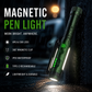 🔦🔥Ferramenta Indispensável! Lanterna de Trabalho Magnética Multifuncional em Formato de Caneta, LED Portátil Rotatório, Base Magnética para Iluminação com as Mãos Livres em Reparos e Atividades ao Ar Livre💡
