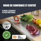 🔪✨🍽️  Promoção -50% ! Plancha de corte em aço inoxidável – higiénica, anti-derrapante e lavável à lava-louça