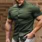 💎 60% DE DESCONTO! 💎 Camisa de manga curta com botões para homem – Não precisa de ser passada a ferro, não amarrota e é ideal para o verão ☀️👔