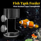 🐠 Comedouro flutuante e submersível para aquário – para minhocas, ração seca, com ventosa ou orifício 🧴
