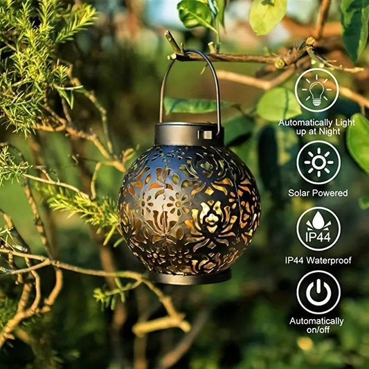 ☀️ Lâmpadas solares suspensas – 50% DE DESCONTO! ⏰✨  🌙 Carregam durante o dia, iluminam à noite – sem contas de luz! 🌿🏡