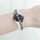 ⌚ Relógio elegante e à prova d'água para mulher – com mostrador noturno para você ver as horas mesmo no escuro! ✨🌙