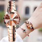 ⌚ Relógio elegante e à prova d'água para mulher – com mostrador noturno para você ver as horas mesmo no escuro! ✨🌙