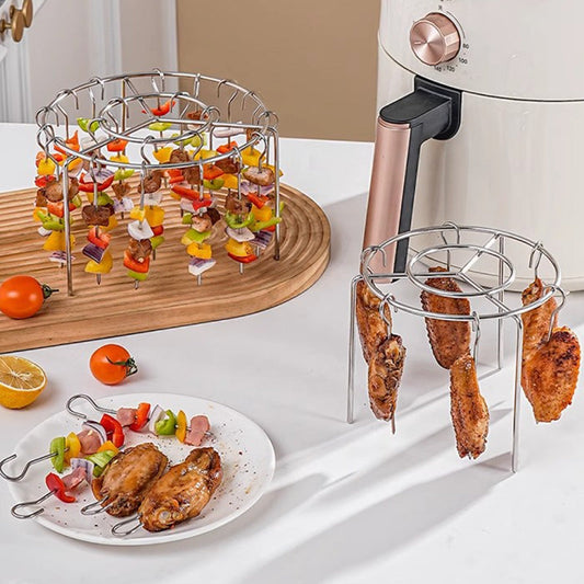 🎄🔥Conjunto de rack para assar fritadeira de ar multifuncional em aço inoxidável 316
