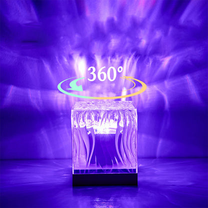 ✨ 50% 🌊 Luminária LED Efeito Ondulação de Água – Dinâmica, com Controle Remoto e Ideal para Decoração de Quarto/Sala 💡📦