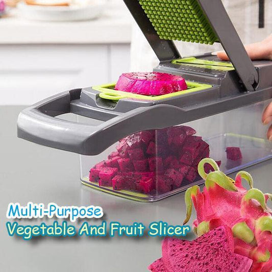 🔥Novo Produto 2026 - Oferta Especial🔥15pcs-1Set-Multi-Roxo-Fatiador de Frutas e Vegetais