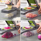 🔥Novo Produto 2026 - Oferta Especial🔥15pcs-1Set-Multi-Roxo-Fatiador de Frutas e Vegetais