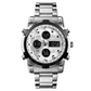 📢📢50% DE DESCONTO!! ⏰ Relógio analógico-digital militar à prova d'água para homens – 48 mm, multifuncional e com pulseira de aço inoxidável! 🕰️💪