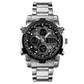 📢📢50% DE DESCONTO!! ⏰ Relógio analógico-digital militar à prova d'água para homens – 48 mm, multifuncional e com pulseira de aço inoxidável! 🕰️💪