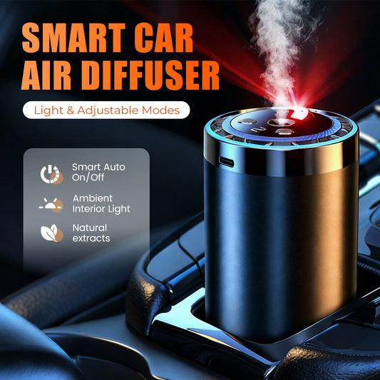 🚗✨ Difusor Aromático Inteligente com Luz Ambiente – Transformação Instantânea com Um Toque! 💫 50% OFF por Tempo Limitado! 💥