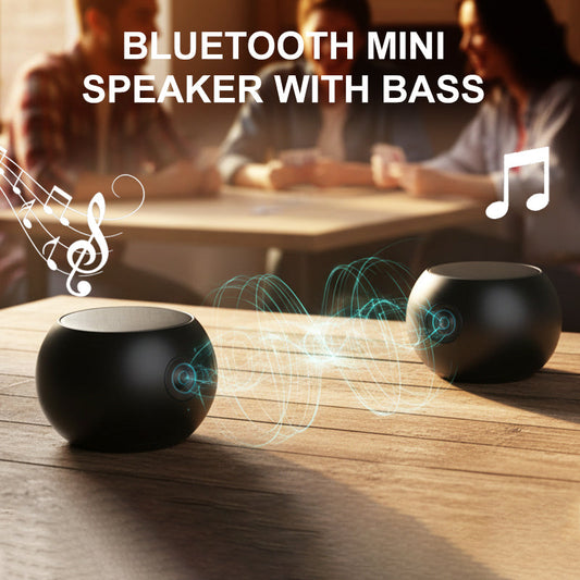 🎵 50% DE DESCONTO! 🔊 Mini Alto-falante Bluetooth com Graves – Design Compacto, Som Potente e Sem Fio 📱
