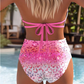 ⏰ 50% OFF! 🐆 Conjunto de Biquíni Cintura Alta com Estampa de Onça Degradê – A Tendência do Verão! ☀️🌊