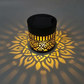 ☀️ Luz Solar Mandala para Jardim e Pátio – Lâmpada de Piso e Luz de Parede 2 em 1 – Decoração Ornamental com Efeito Vintage – À Prova de Ferrugem e Durável