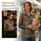 👚 Blusa Feminina Estampa Onça com Recorte Contrastante em Telas – Estilo Selvagem e Sofisticado! 🐆✨