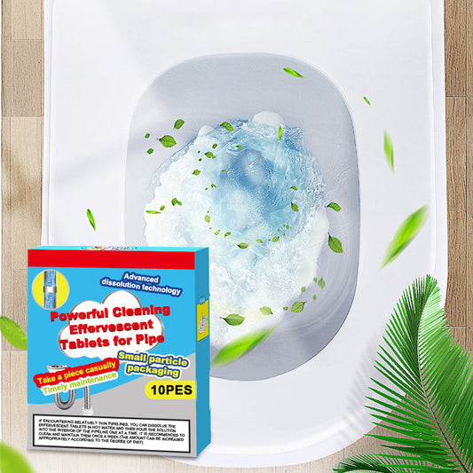 🔥50% DE DESCONTO ❤️ Pastilhas efervescentes de limpeza potente para canos, que dissolvem rapidamente entupimentos causados por gordura capilar; produto desodorizante e antibacteriano para limpeza de canos de lavatórios, sanitas e ralos de chão