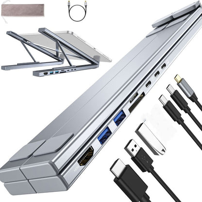 💻 Estação de Docking USB-C + Suporte para Notebook com HDMI 4K 🖥️