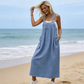👗 50% DE DESCONTO AGORA! 🌸Vestido-macacão casual feminino de corte largo – corte descontraído, bolsos laterais e tecido respirável ✨