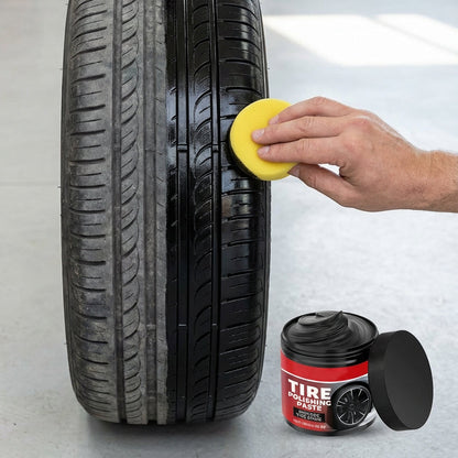 🚗 COMPRE 1, LEVE 1 GRÁTIS! ✨ Bálsamo para Limpeza de Rodas com Aplicador Esponja – Limpa e Protege, Proporciona Brilho Duradouro e Uso Simples