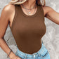 💥50% de desconto 🎀Camiseta regata com nervuras e sutiã integrado para mulheres🌸ideal para o dia a dia, lazer e verão🌊