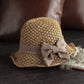 📢 50% OFF! 👒 Chapéu de Palha com Laço Retrô – Dobrável e Respirável para o Verão! ☀️🌊