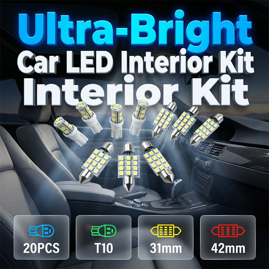 🚗Conjunto de 20 luzes LED universais para o interior do seu carro | Controlo remoto RGB, instalação fácil