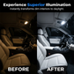 🚗Conjunto de 20 luzes LED universais para o interior do seu carro | Controlo remoto RGB, instalação fácil