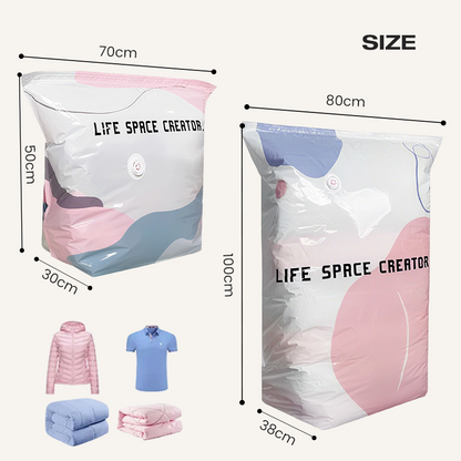⏰ 50% OFF! 🧳 Sacos a Vácuo de Grande Capacidade sem Bomba – Compressão Rápida e Economia de Espaço! 🔥✨