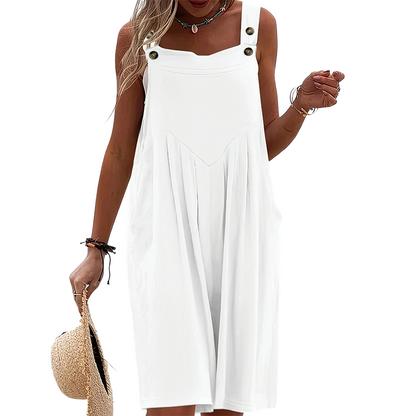 ⏰ 50% OFF! 👗🔥 Macacão Sem Mangas de Pernas Largas – Perfeito para os Dias de Verão! ☀️🌊