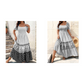 ⏰ 50% OFF! 👗 Vestido Maxi com Decote Quadrado e Mangas Buffant – Camadas Leves e Estilo Romântico! 🌸✨