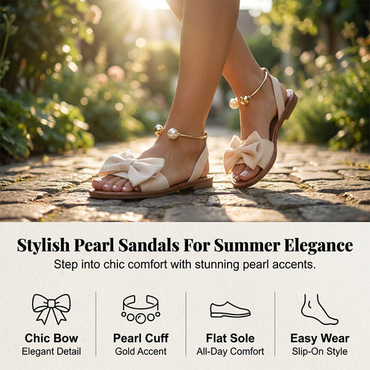 👡 Sandálias Elegantes com Tiras no Tornozelo e Pérolas – Sofisticação e Brilho para Seus Looks! ✨🌸